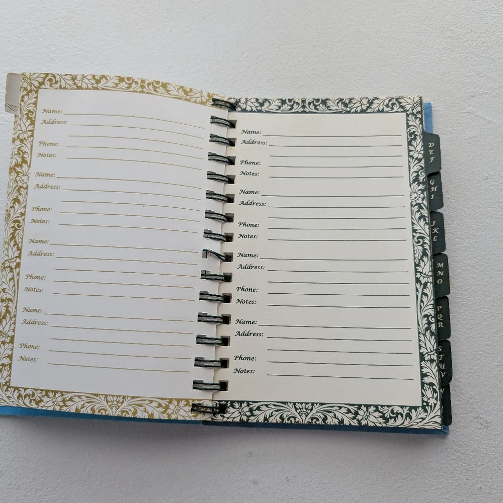 NEW Vintage Yesterboard Address Book 9" Tall 1993 - Picture 3 of 6